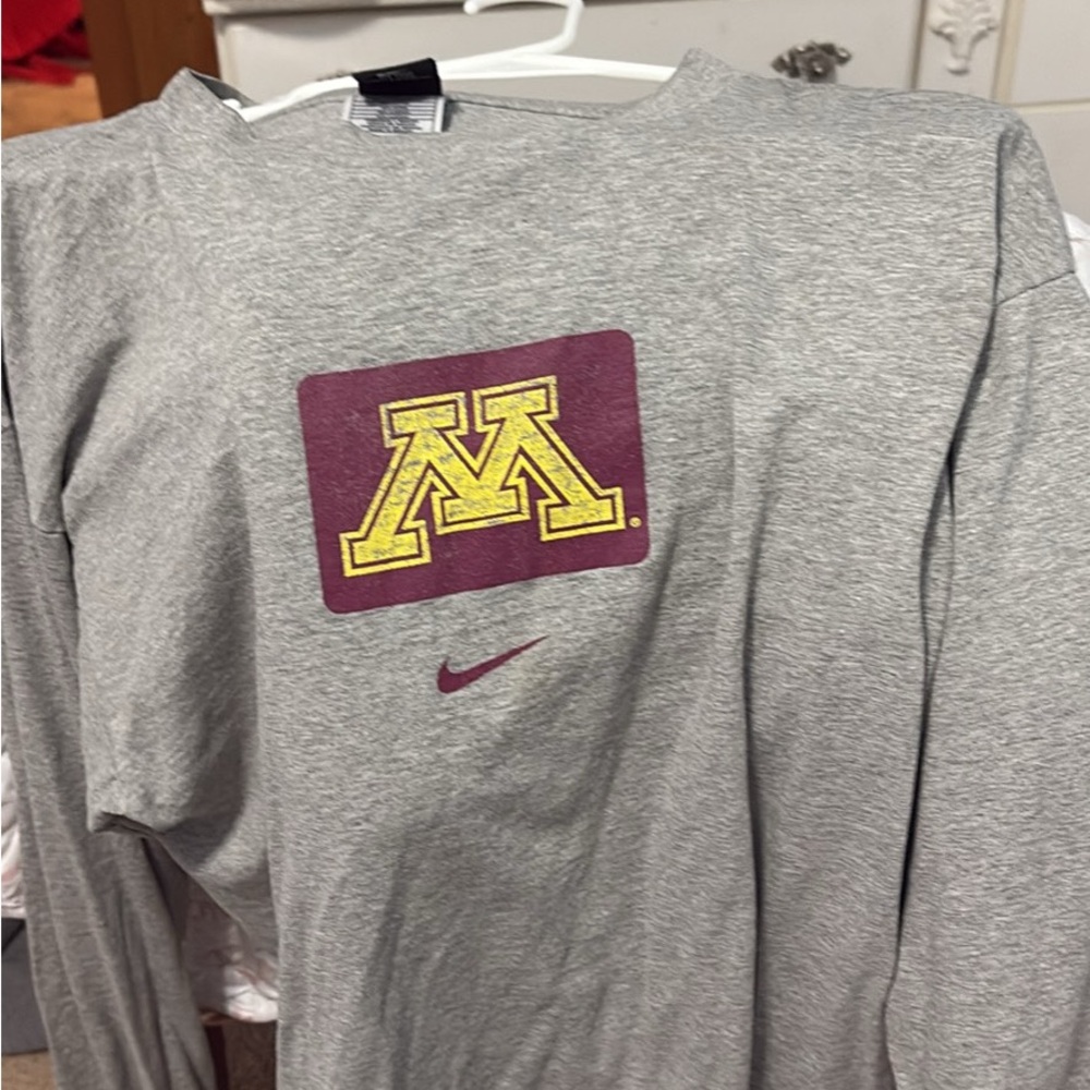 Nike Gray Team Long Sleeve Shirt